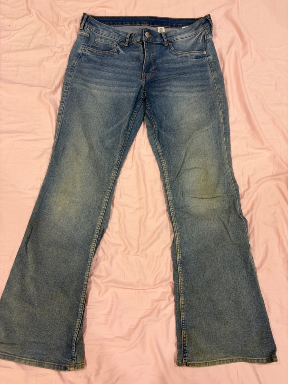 H&M Women's Light Blue Flare Jeans